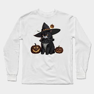 Nights and days Cat Halloween Long Sleeve T-Shirt